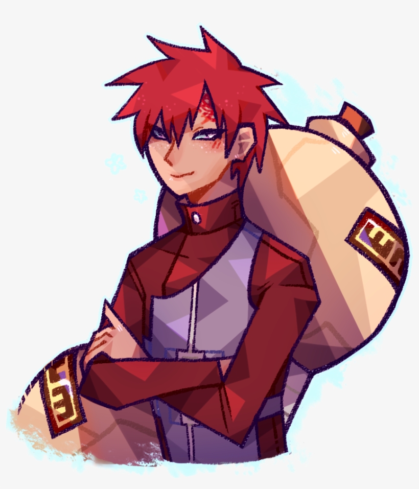 I Have A Headcanon That One Of The Reasons Gaara Got - Cartoon, transparent png download
