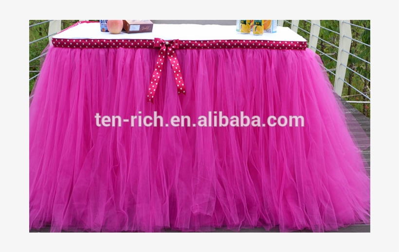 Wholesale New Design Party Wedding Pink Tutu Table - Skirt, transparent png download