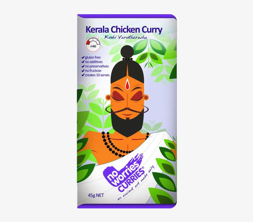 No Worries Curries Kerala Chicken Curry 45g - Curry, transparent png download