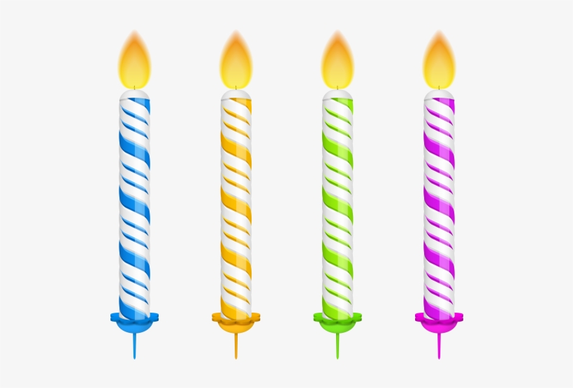 Birthday Candles Clipart Transparent Background - Candle, transparent png download