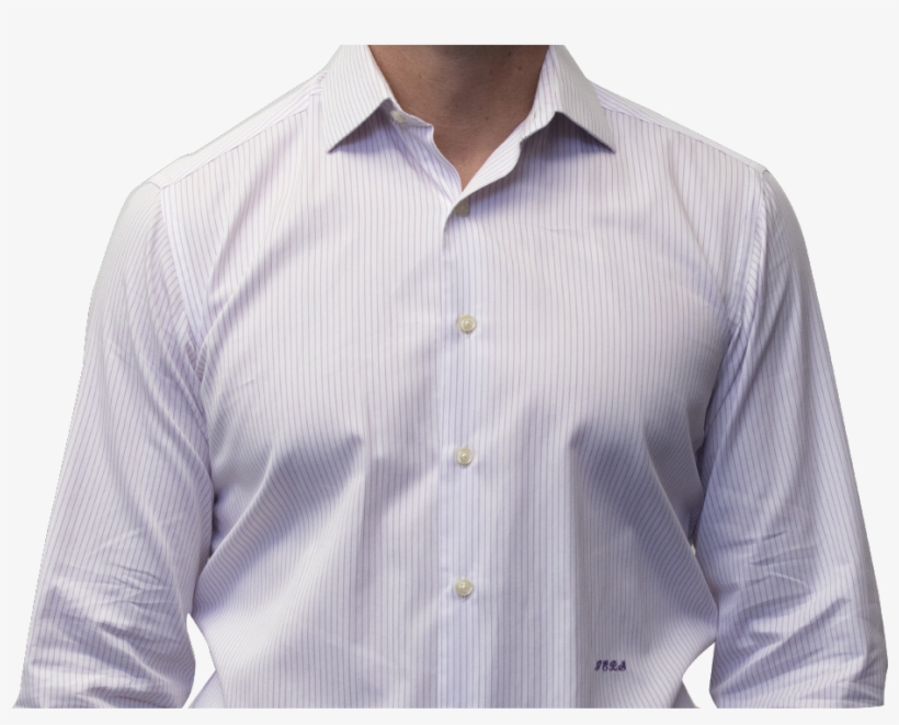 Lavender Stripe Shirt 140s 2 Ply Cotton - Formal Wear, transparent png download