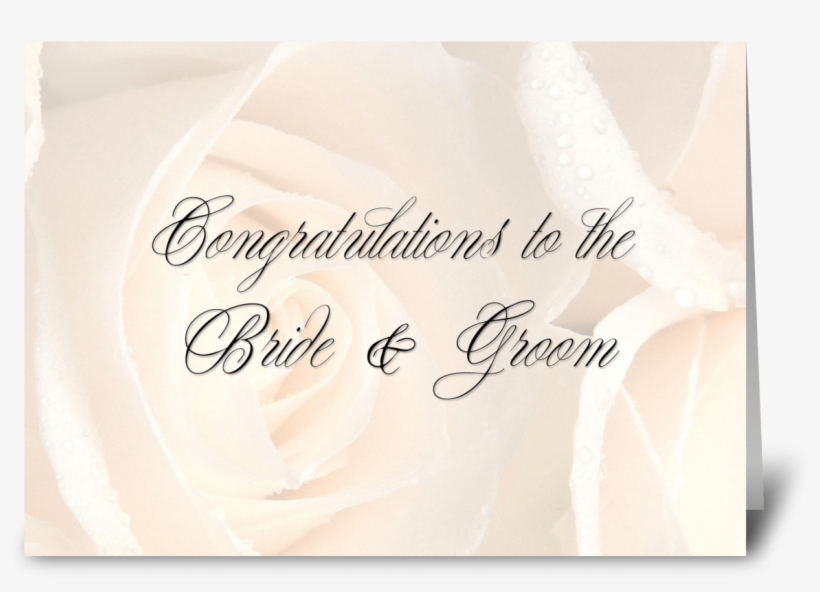 Soft Roses Wedding Congratulations - Calligraphy, transparent png download