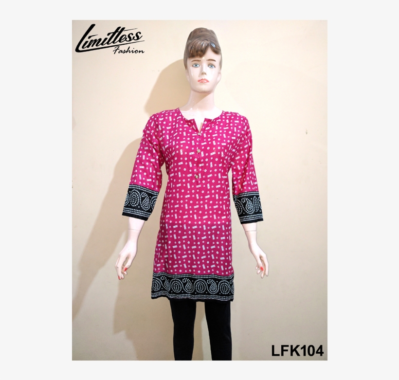 New Stylish & Latest Printed Stitched Kurti In Lawn - Formal Wear, transparent png download