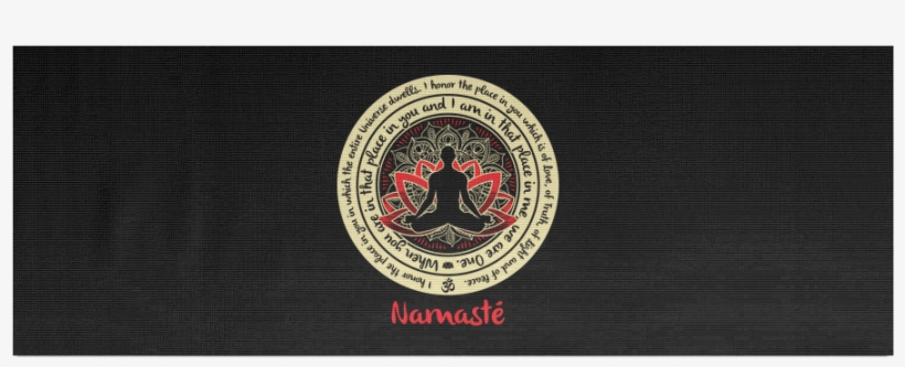 Namaste With Buddha Zen Meditation Mandala Statement - Emblem, transparent png download