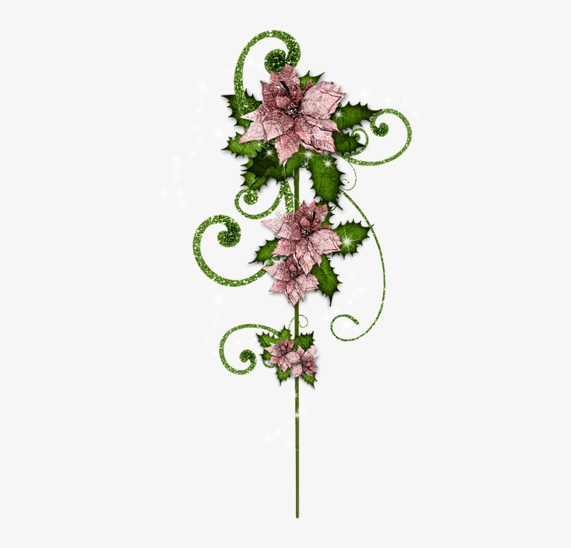 Christmas, Pousette, Christmas Star, Jewelry, Scenery - Artificial Flower, transparent png download