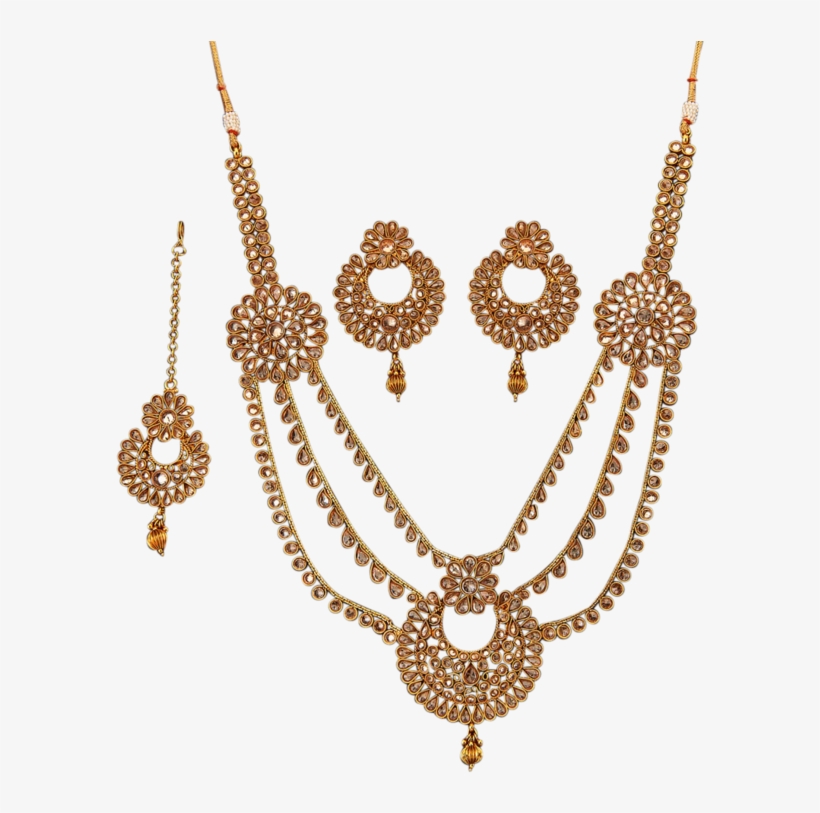 Dipali Necklace Set - Necklace, transparent png download