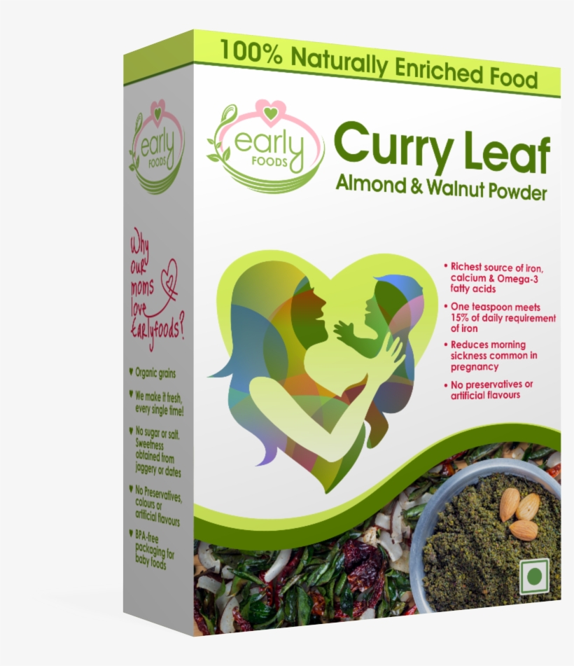 Early Foods Prenatal Nutrition Curry Leaf, Almond & - Garden, transparent png download