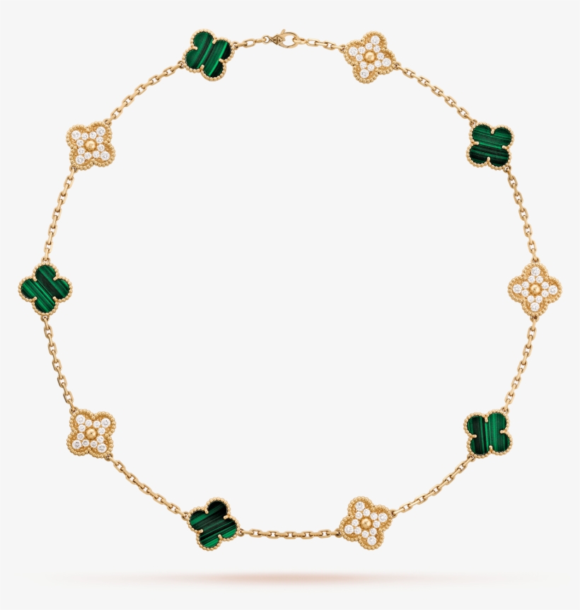 Vintage Alhambra Necklace, 10 Motifs - Van Cleef Red Alhambra Necklace, transparent png download