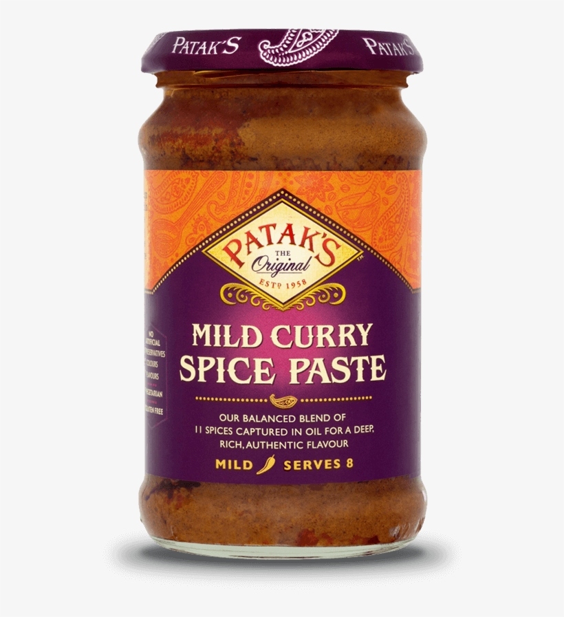 Mild Curry Spice Paste - Pataks Curry Paste, transparent png download