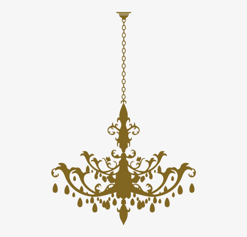 Chandelier Wall Decal, transparent png download