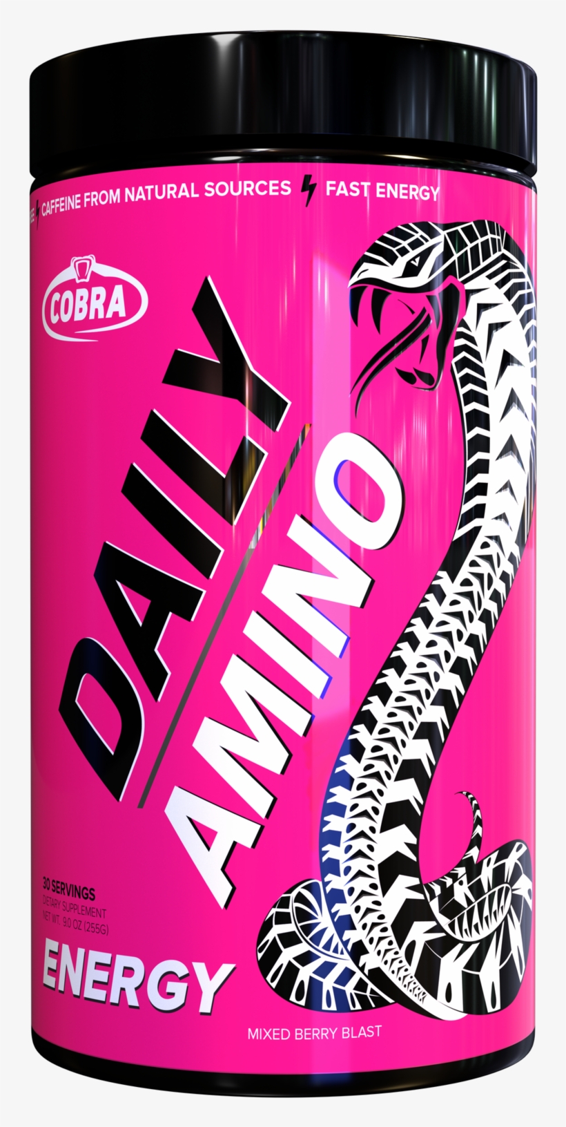 Cobra Daily Amino 30 Serve 255g Mixed Berry Blast Amino - Cobra Labs Amino, transparent png download