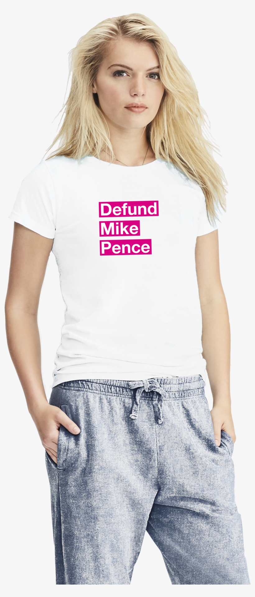 Defund Mike Pence Women's Tee - Girl, transparent png download