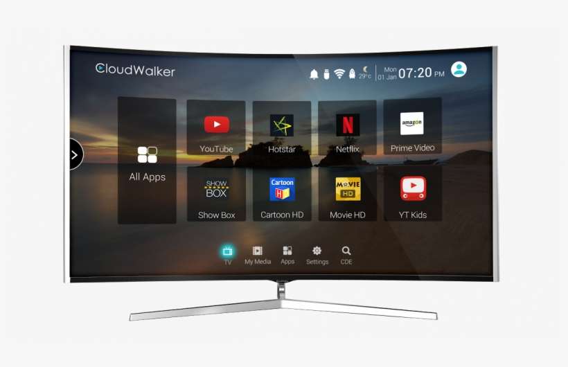 Cloudwalker Launches Cloud Tv Starting At Inr 11,990 - Television, transparent png download
