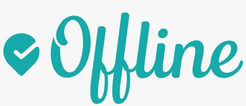Offline Logo Textmark Teal - Offline Logo Png PNG Image | Transparent ...