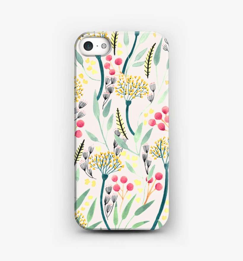 Summer Floral Pattern Case Iphone Se - Mobile Phone Case, transparent png download