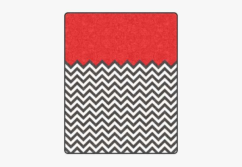 Hipster Zigzag Chevron Pattern Black & White Blanket - Placemat, transparent png download