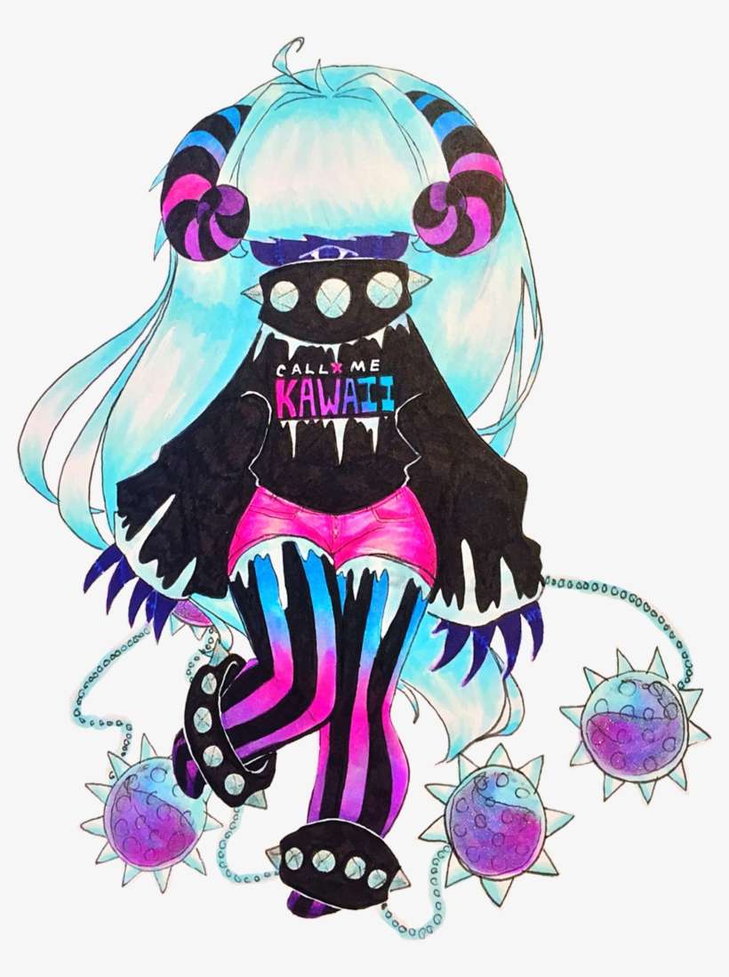 Pastel Goth Monster - Goth Subculture, transparent png download