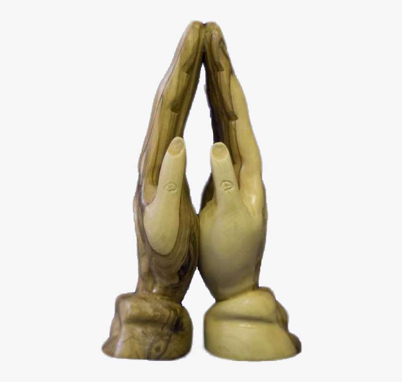 Praying Hands Made Of Olive Wood - Hands Made Of Wood, transparent png download