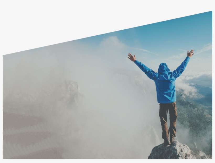 Hiker Design Concept For Corner Canyon Home Page - Summit, transparent png download