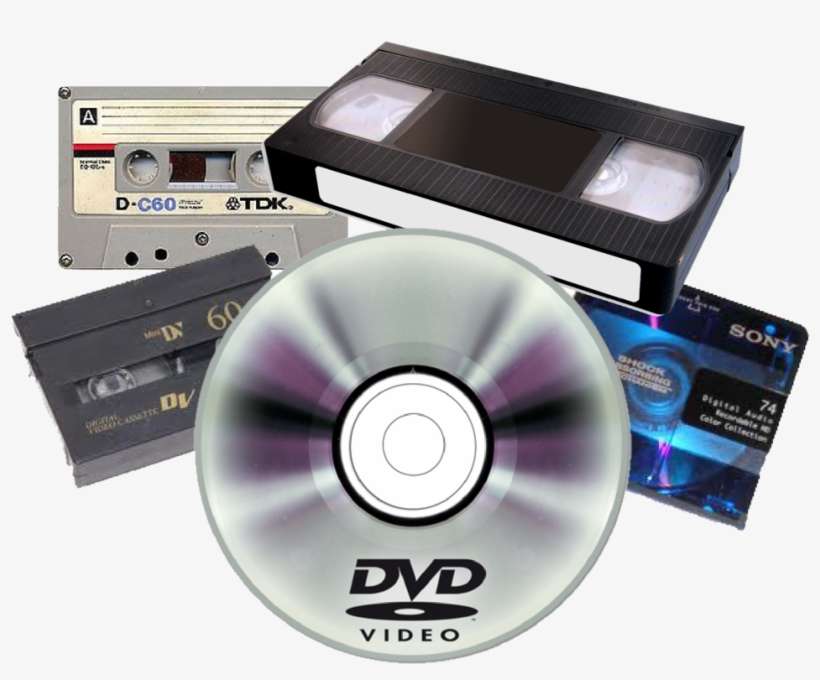 Simple Cassette Dvd With Cassette Vhs En Dvd - Vhs A Dvd Png, transparent png download