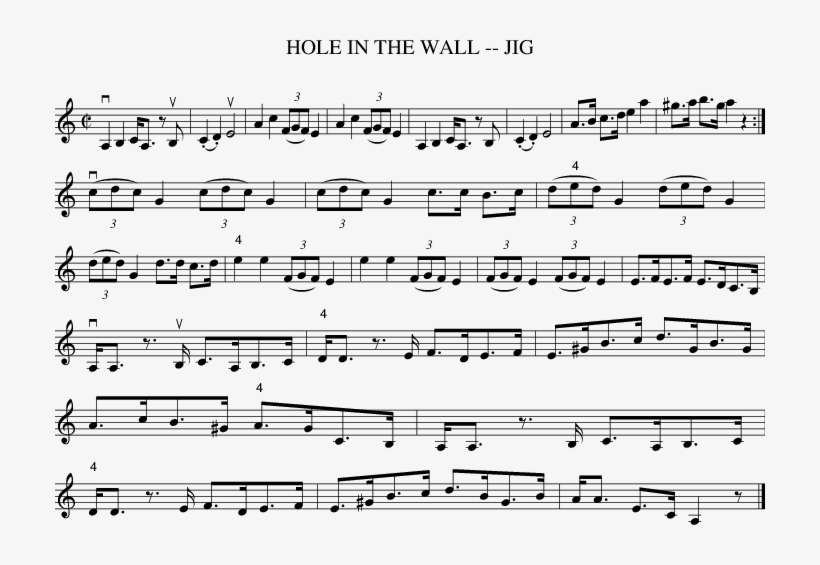Listen To Hole In The Wall Jig - German Anthem Sheet Music, transparent png download