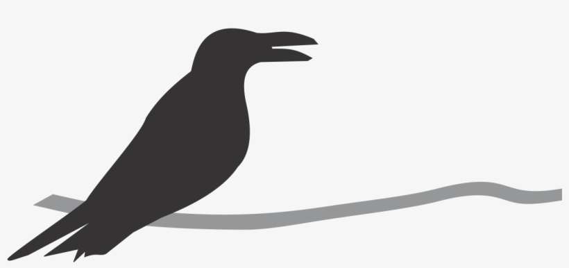 My Three Ravens Logo Is A Graphic Representation Of - Crow, transparent png download