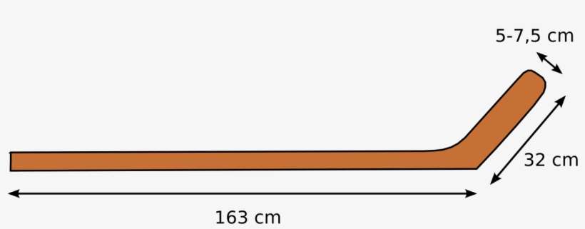 Hockey Stick Rotated - Ice Hockey Stick Measurements, transparent png download