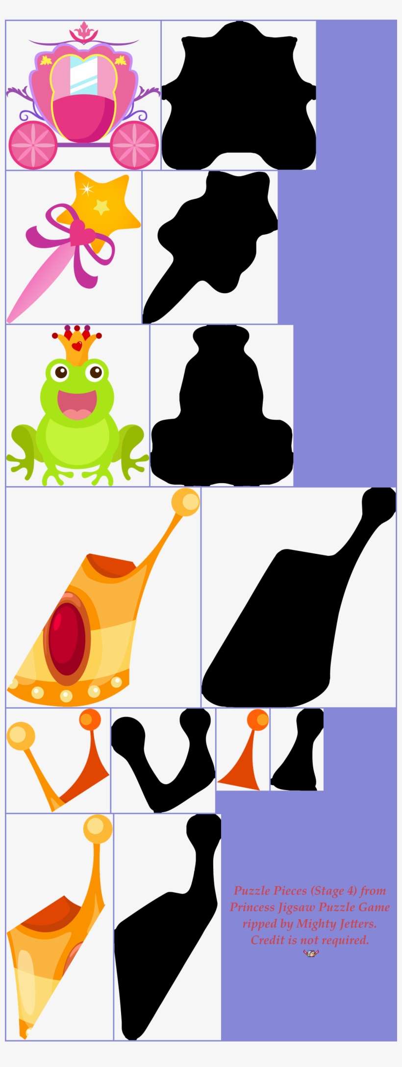 Click For Full Sized Image Puzzle Pieces - Corona Princess, transparent png download