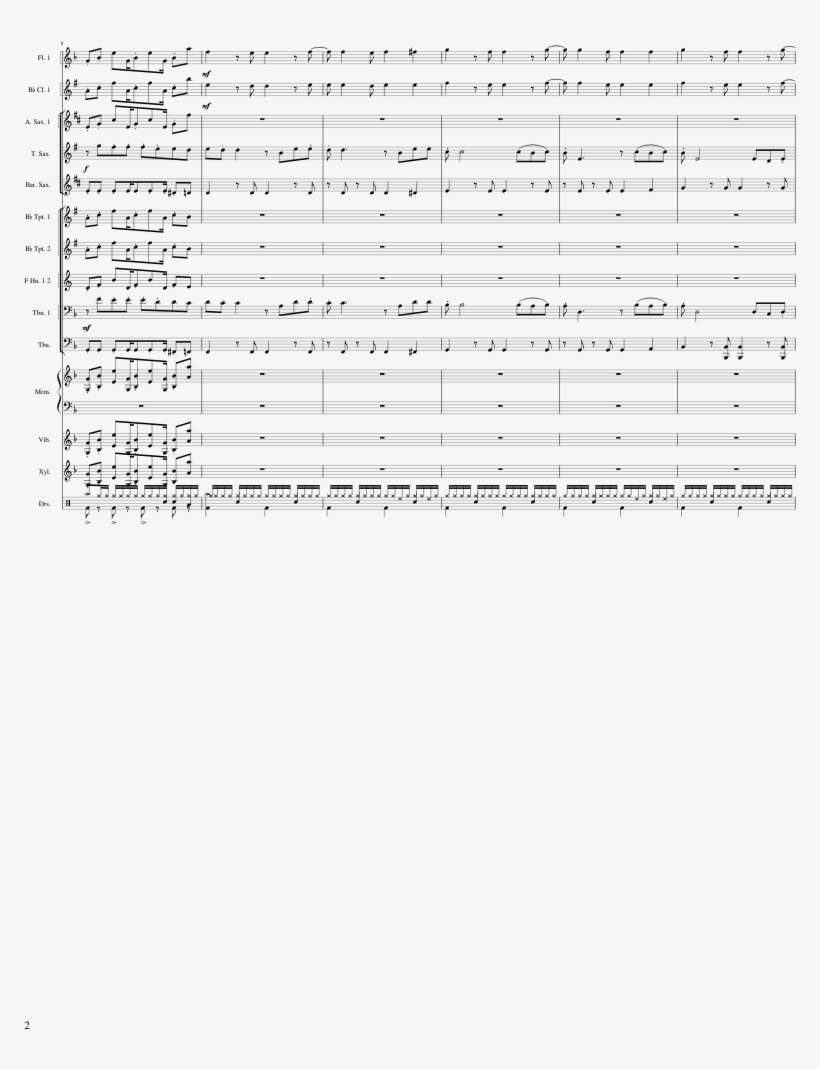 Puzzle Pieces For Marching Band Sheet Music Composed - Sheet Music, transparent png download