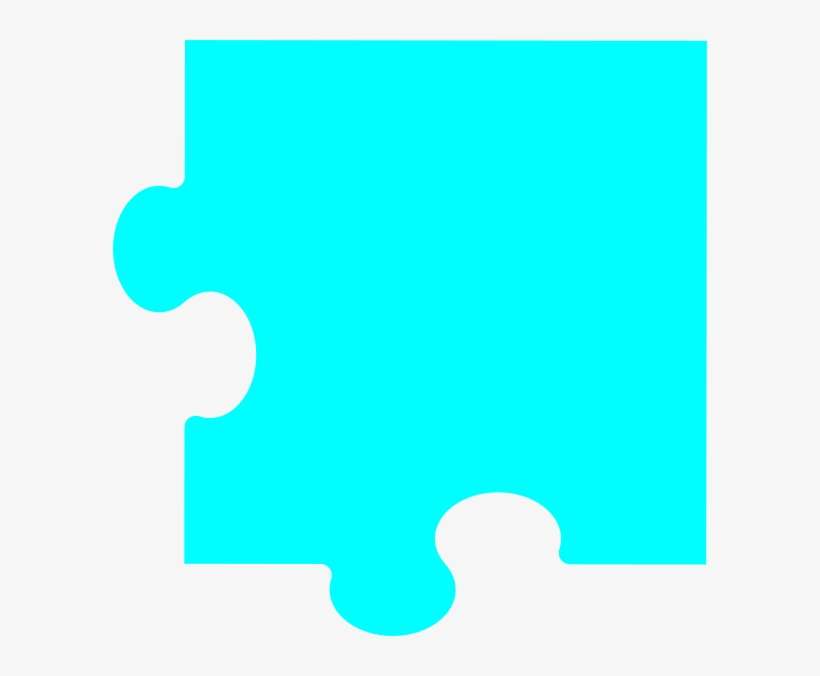 Turquoise Png Puzzle Piece, transparent png download