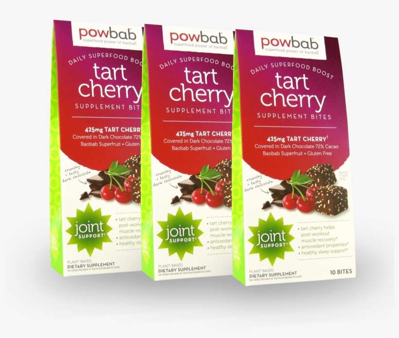 Powbab Tart Cherry Supplement Bites - Flyer, transparent png download