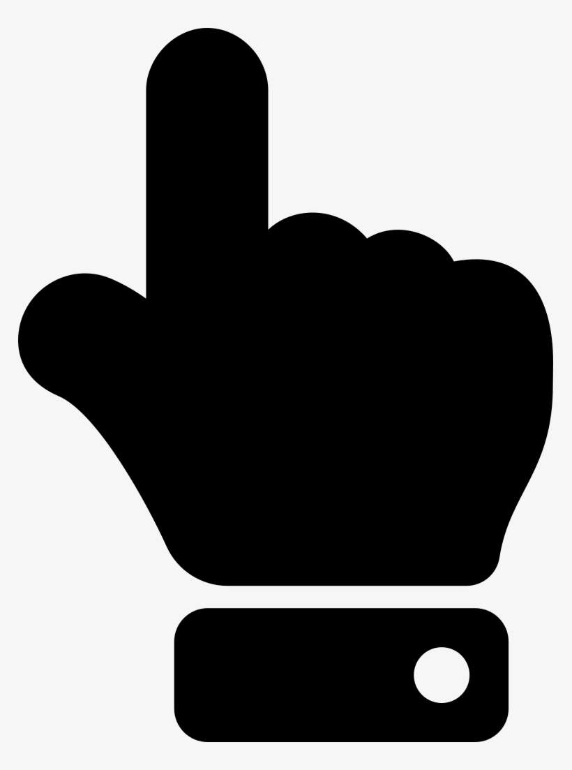 Font Awesome 5 Solid Hand Point Up, transparent png download