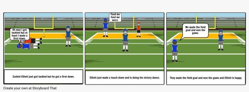 Ezekiel Elliott Just Got Tackled ﻿but He Got A First - Player, transparent png download