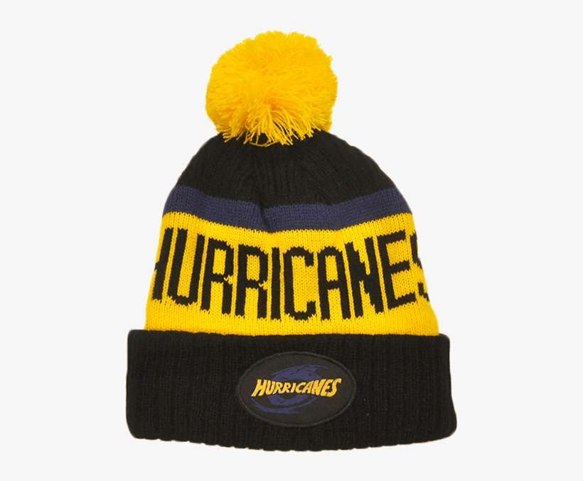Hurricanes Super Rugby Pom Pom Beanie - Hurricanes, transparent png download