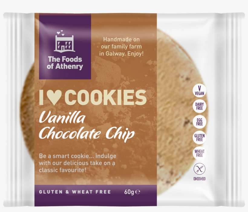 Gluten Free Single Cookie Vanilla Choc Chip - Single Portion Biscuits Pack, transparent png download