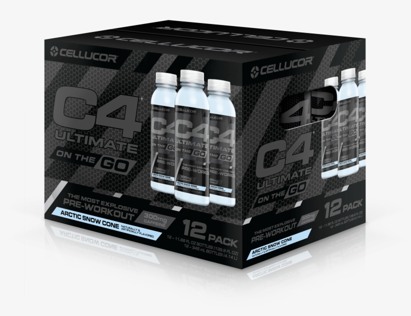Cellucor C4 Ultimate On The Go Pre Workout Energy Drink, - Cellucor, transparent png download