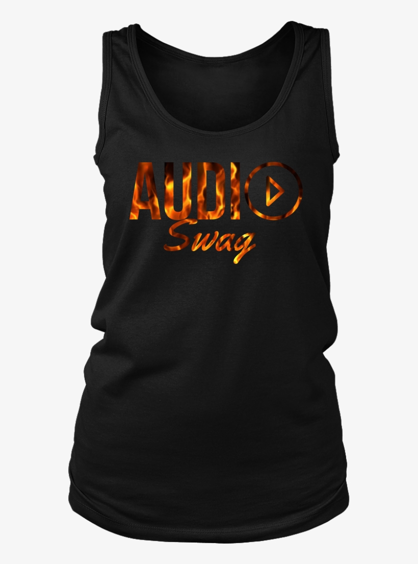 Audio Swag Fire Logo Ladies Tank Top - Shirt, transparent png download