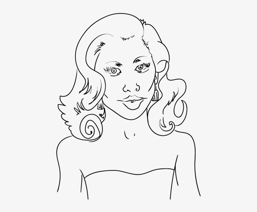 Lady Gaga - Line Art, transparent png download