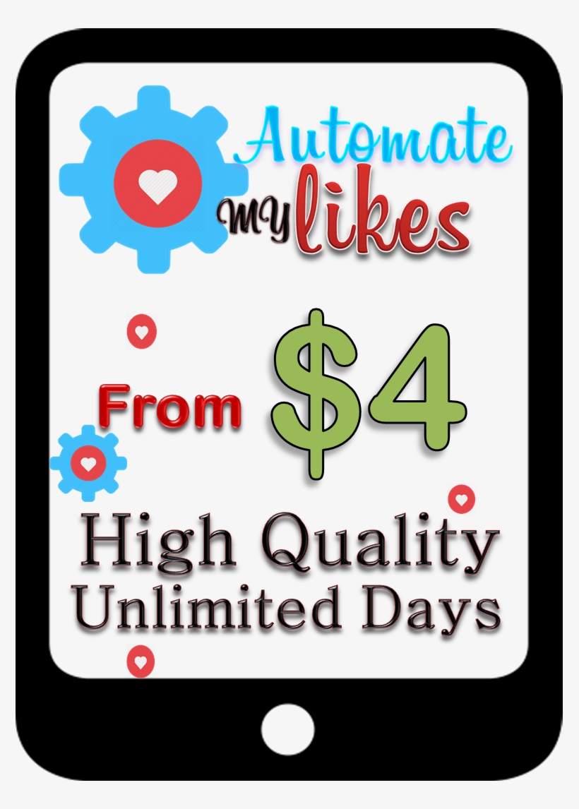 High Quality-real Automatic Instagram Likes Unlimited - Poster, transparent png download
