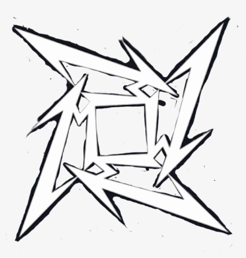 Metallica Sticker - Line Art, transparent png download