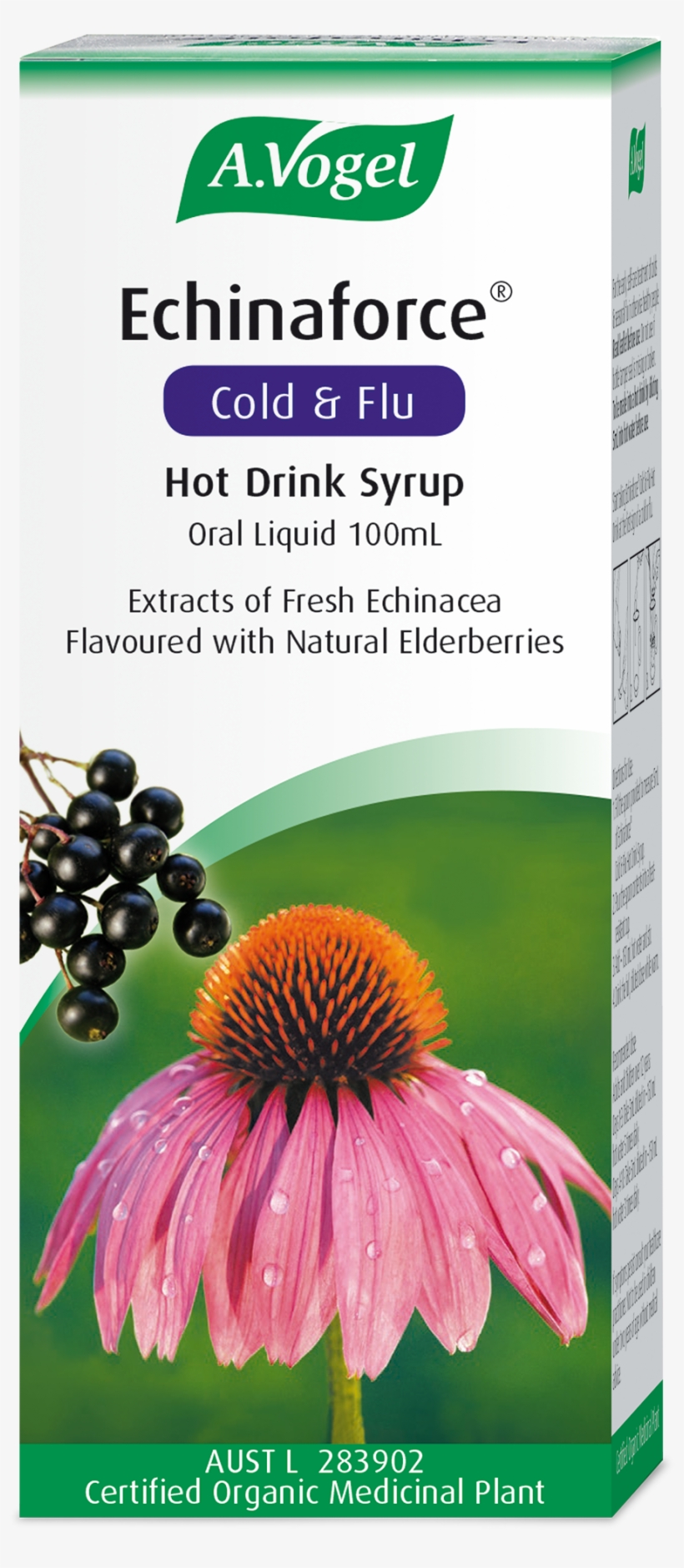 Echinaforce Cold And Flu Hot Drink - Hot Drink A Vogel, transparent png download