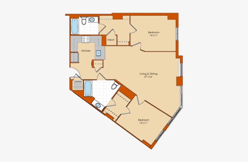 0 For The Huron Floor Plan - Floor Plan, transparent png download