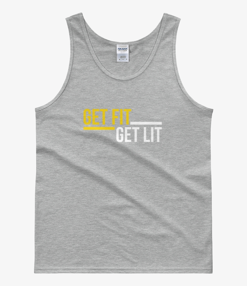 Get Fit, Get Lit Unisex Tank - Sleeveless Shirt, transparent png download
