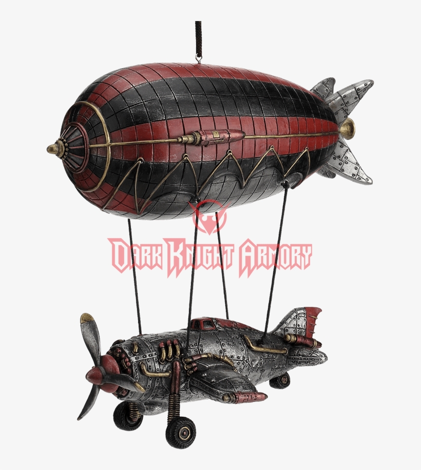 Steampunk Airship With Propeller Airplane Gondola, transparent png download