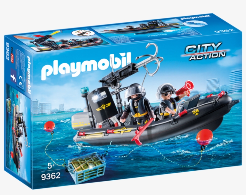 Playmobil Swat Boat, transparent png download
