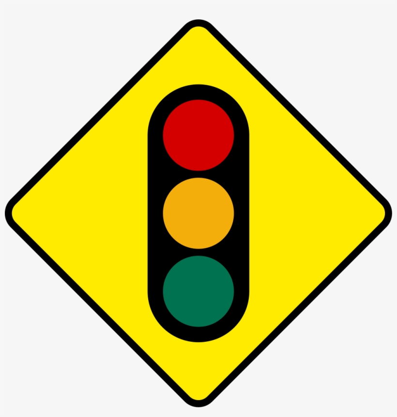 File Ireland Road Sign W 042 Svg Wikimedia Commons - Traffic Light Warning Sign, transparent png download