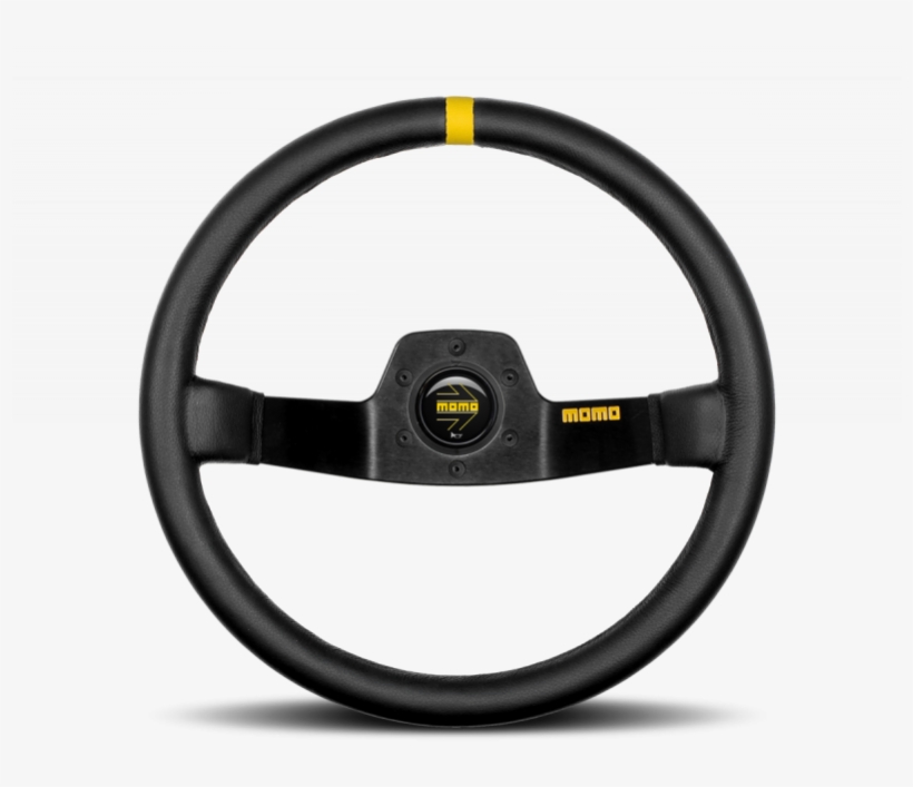 02 Leather Steering Wheel - Momo Mod 80, transparent png download