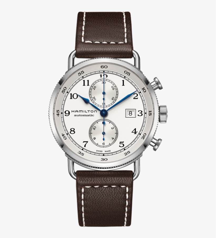 Khaki Navy Pioneer Auto Chrono Auto Chrono - Montre Hamilton Navy Pioneer, transparent png download