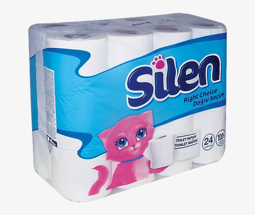 Silen, Toilet Paper, 2-ply, White - Silen Tuvalet Kağıdı 24, transparent png download