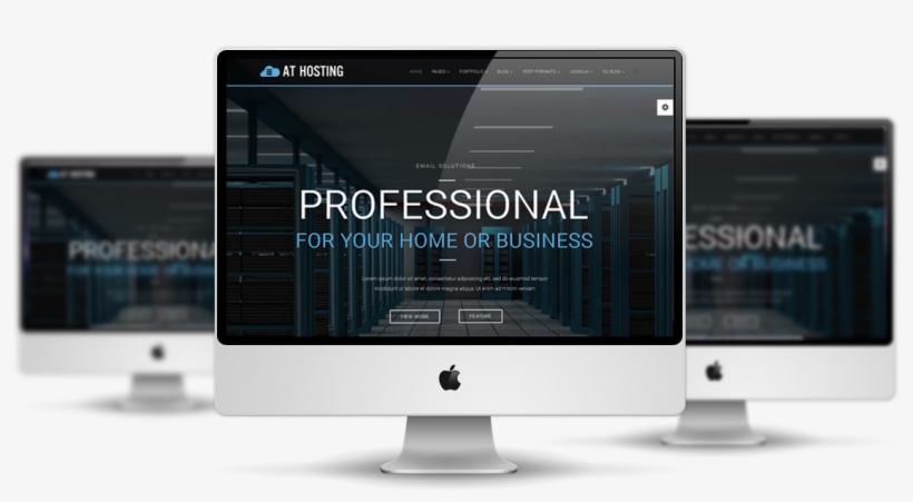 Hosting Joomla Template Desktop - Joomla Quickstart Template Free, transparent png download